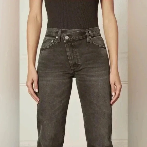 Free People Boyish MIdnight Cowboy Straight Leg Black  Jeans Size 27 - Picture 2 of 14